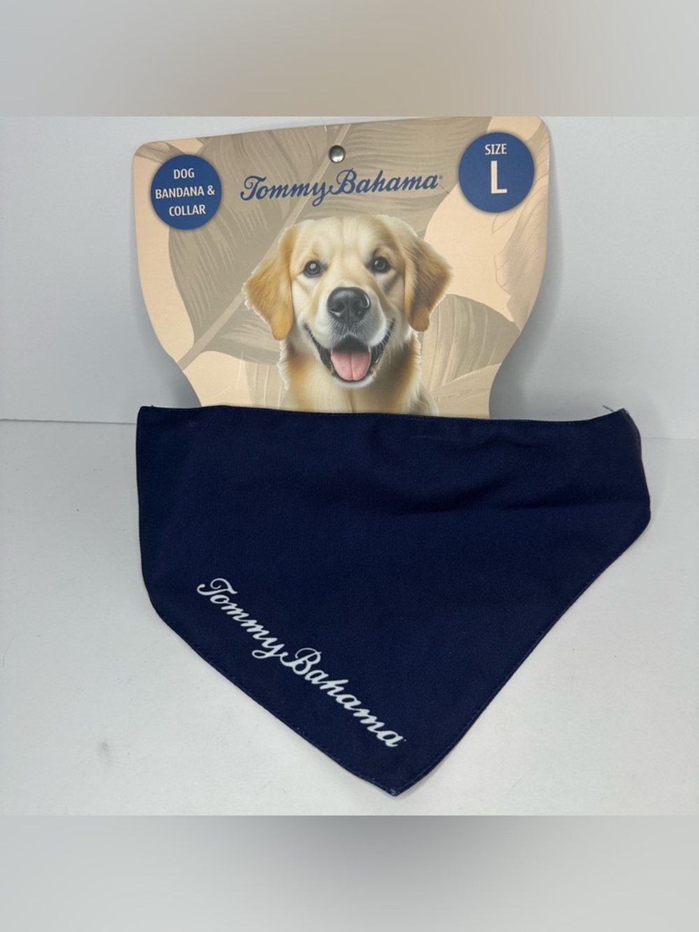 NEW Tommy Bahama Dog Bandana & Collar Set-FOUR TOTAL-1 Large/3 Small-PLEASE READ